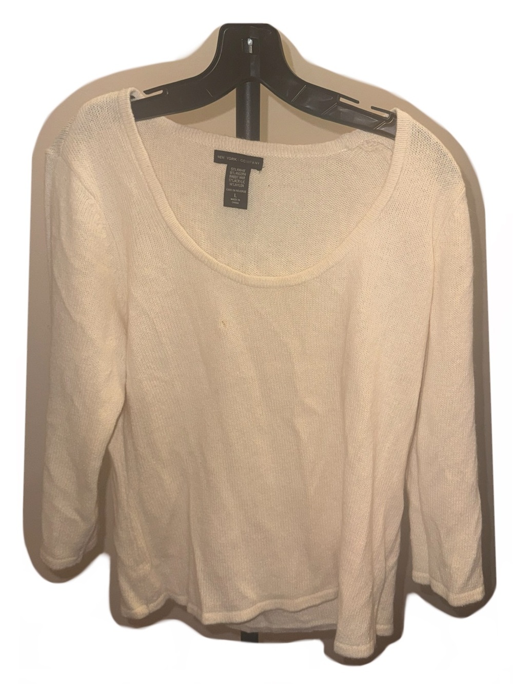 New York & Company Cream Sweater